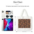 thumbnail image 3 of Wukai Turkey Bird Print Plush Underarm Bag, Ladies Fluffy Shoulder Bag, Women Furry Flower Tote Bag Plush Handbag for Autumn and Winter, 3 of 7