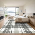 thumbnail image 3 of ODIKA 4'x6' Machine Washable Non-Slip Area Rug, Geometric Gray High Traffic Rug, Gray, 1178810, 3 of 7