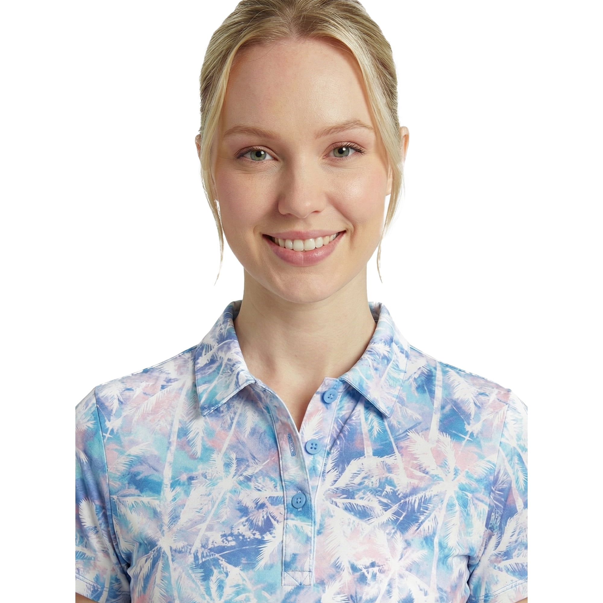 Birdie Bound Women’s Thanya Polo Shirt with Short Sleeves, Sizes XS-XXL