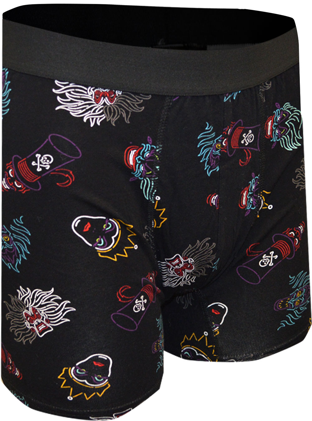 Disney Men's Disney Villains Black Boxer Briefs