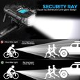 thumbnail image 3 of Juego de luces LED para bicicleta con velocímetro de bicicleta Mph, ordenador para bicicleta recargable por USB con timbre fuerte para bicicleta, odómetro impermeable para bicicleta y luz trasera, 3 of 5