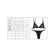 thumbnail image 5 of VISgogo Bikini para Mujer Conjunto de 2 Piezas, Sujetador con Cuello en V con Estampado de Sonrisa/Calavera de Dibujos Animados + Traje de baño con Tanga de Cintura Baja para el Verano VISgogo moda, 5 of 5