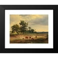 thumbnail image 2 of Josef Feid 24x19 Black Modern Framed Museum Art Print Titled - Open Landscape with Herdsman Resting Near Modling, 2 of 5