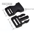 thumbnail image 4 of Quick Side Release Buckles 1" Wide 6 Pack Dual Adjustable No Sewing Clips Snaps Heavy Duty Plastic Replacement for Nylon Strap Boat Cover Backpack Fanny Pack Nylon Webbing Belt Dog Collars, 4 of 7