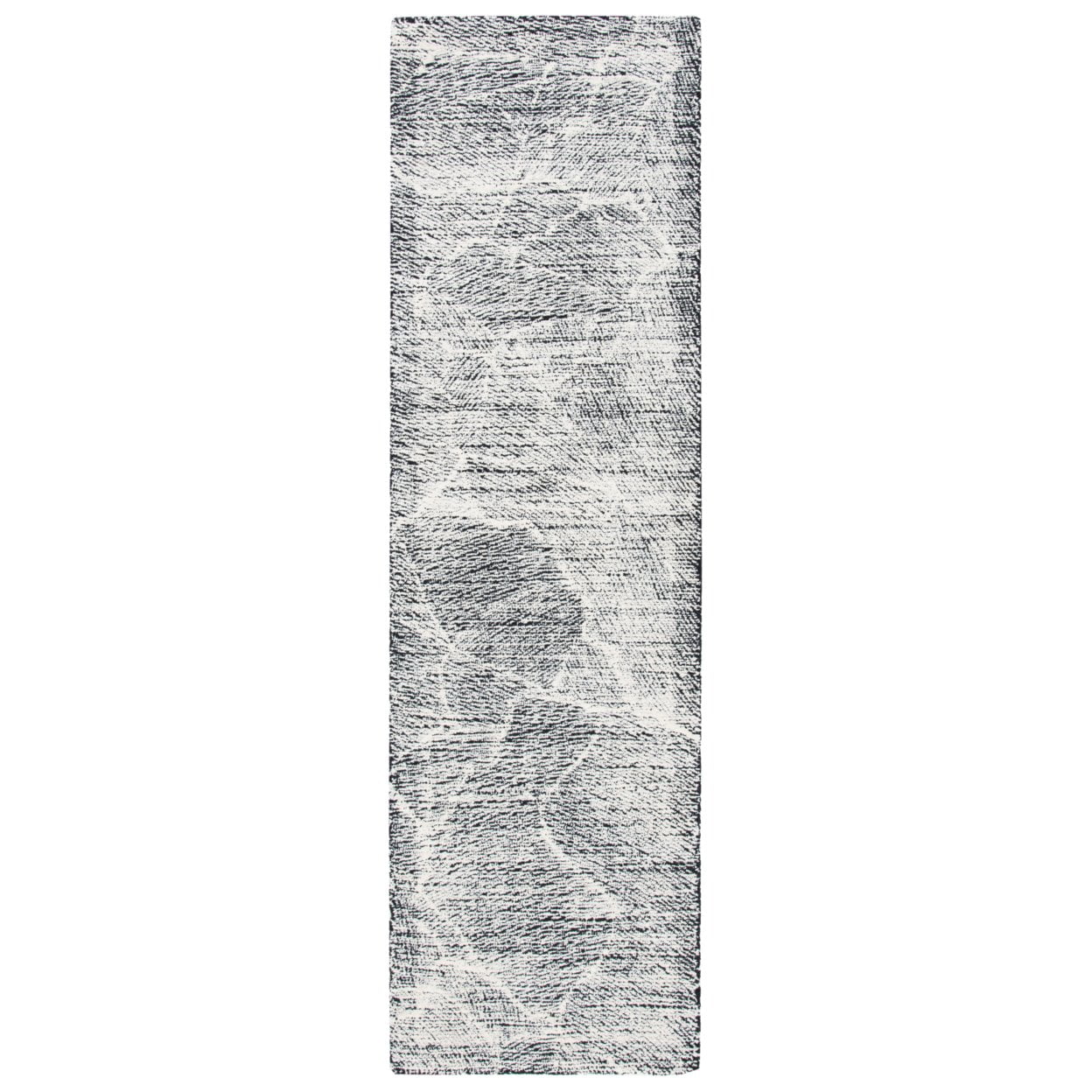 SAFAVIEH Metro Patricia Distressed Area Rug, Black/Ivory, 5' x 8'
