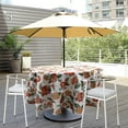 thumbnail image 2 of Outdoor Tablecloth,Wrinkle-Free Stain Resistant & Machine Washable Tablecloth with Umbrella Hole and Zipper, 60" Round-Zippered, 2 of 6