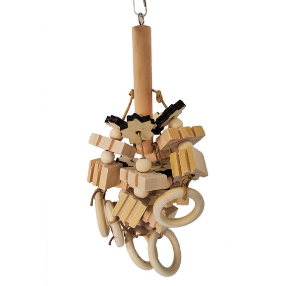 Large Medium Parrot Chewing Toys Swing Hanging for African Grey Macaws Tearing