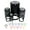 Black, variant on Cross Angled Christian Church Religion Outline Self-Inking Rubber Stamp Ink Stamper - Orange Ink - Medium 1 Inch