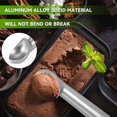 thumbnail image 2 of 4cm Ice Cream Scoop, Non-stick Aluminum Cream Scoop (Silver), 2 of 5