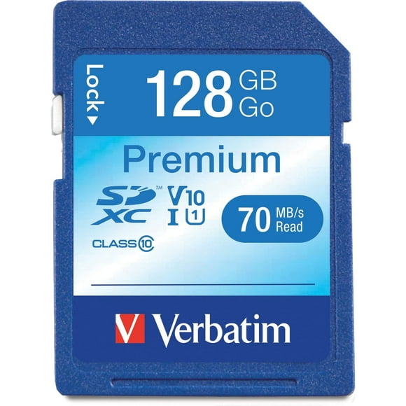 Tarjeta de memoria Verbatim Premium SDXC 128GB Class 10 UHS-I V10