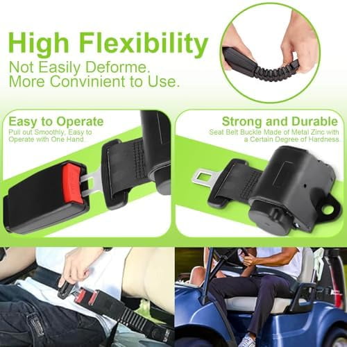 dot approved golf cart seat belts
