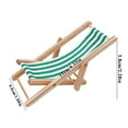 thumbnail image 4 of Wuztai Dollhouse Beach Chair, Foldable Miniature Furniture for Doll Room, Model Home Accessory, 4 of 4