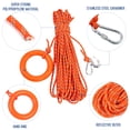 thumbnail image 4 of 98.4ft Reflective Water Floating Lifesaving Rope Professional Throwing Rope Rescue Lifeguard Lifeline with Carabiner and Hand Ring for Swimming Boating Fishing 2000N Capacity, 4 of 6