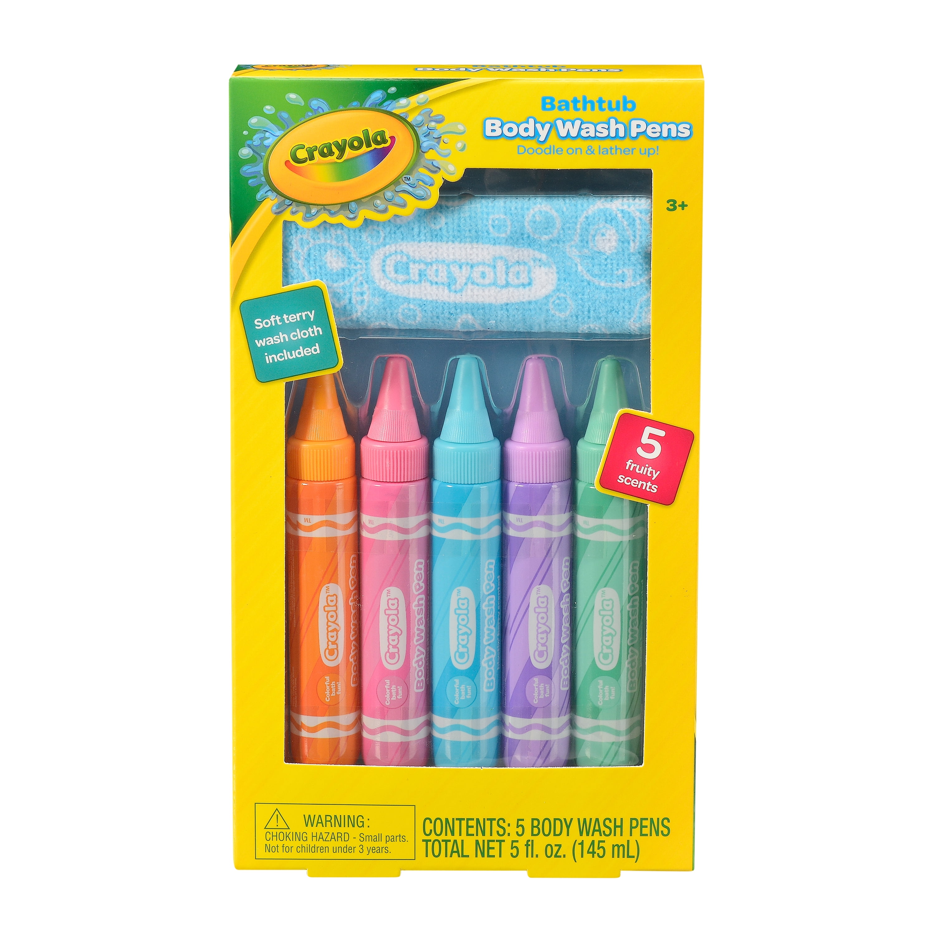 Crayola Bathtub Body Wash Pens Set, 6 pieces