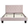 thumbnail image 4 of LIT PLATEFORME, 54 PO en velours, rose blush, 4 of 5
