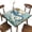 Blue Seahorse, variant on Blue Seahorse Square Tablecloth, Waterproof Fitted Table Cloth for Outdoor Picnic Indoor, Ocean Vintage Marine Life Print Wipeable Elastic Fabric Table Cover, Fits Tables up to 32" Square