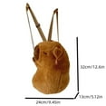 thumbnail image 5 of Soft Cartoon Capybara Backpack Strawberry Pear Capybara Crossbody Bag Red Headscarf Turtle Plush Animal Daypack Couple, 5 of 6