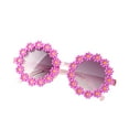 thumbnail image 1 of Stylish Round Flower Frame Sunglasses for Outdoor Beach Activities and Sun, 1 of 3