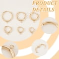 thumbnail image 4 of 1box 12pcs 6 Size 201 Stainless Steel Huggie Hoop Earring Findings with Horizontal Loop and 316 Surgical Stainless Steel Pins golden 16~29x13.5~26x2.5~3mm Hole: 2.5mm Pin: 1mm 2pcs/size, 4 of 6