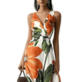 thumbnail image 3 of Maxi Dress Summer Casual Dress Floral Print Women's 2026 Summer Twisted V Neck Sleeveless Long Dress Wedding Guest Party Bodycon, 3 of 6