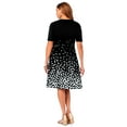 thumbnail image 2 of Jessica London Women's Plus Size Stretch Ponte Flare Dress, 2 of 3