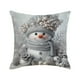 thumbnail image 1 of Decoraciones navideñas, adornos navideños, funda de almohada navideña de 45x45 cm (18x18 pulgadas), funda de cojín con diseño de muñeco de nieve invernal, funda de almohada decorativa para sofá cama,, 1 of 5