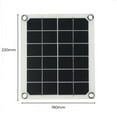 thumbnail image 2 of Panel Solar Portátil de 10 W con Doble USB 5 V 2 A, Placa de Células Solares para Coche, Carga de Teléfono y Acampada Al Aire Libre, 2 of 5