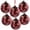 Red, variant on Set of 6 Christmas Ball Ornaments, Glass Decorative Hanging Ball Christmas Tree Ornaments for Holiday Party Decorations, D3.9"