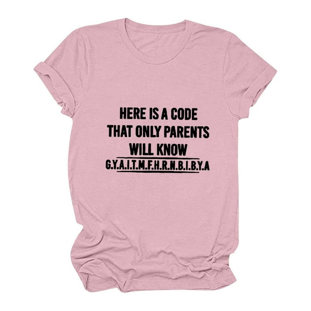 Camiseta de mujer Camisetas divertidas y lindas de manga corta Camiseta con estampado divertido Camiseta con estampado de letras Tops Blusa Regalo para mujeres OAVQHLG3B Store lin121212
