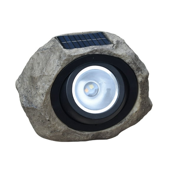 Solar Powered Lamp Simulation Stone Lawn Light Outdoor Water-resistant Landscape Lighting for Garden Yard Patio Pathway