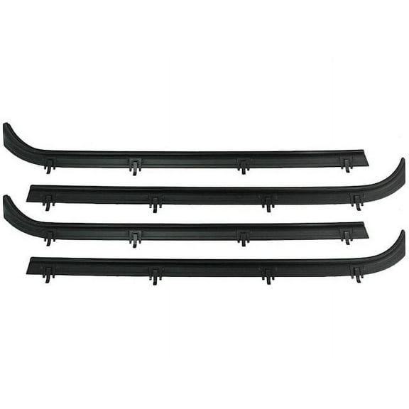 Door Window Belt Weatherstrip 4 Piece - Compatible with 1975 - 1996 Chevy G30 1976 1977 1978 1979 1980 1981 1982 1983 1984 1985 1986 1987 1988 1989 1990 1991 1992 1993 1994 1995