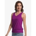 thumbnail image 2 of Women's Summer V Neck Tank Top Basic Sleeveless Casual Fit Shirts, 2 of 6