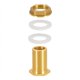 thumbnail image 4 of Conector de Mamparo de LatóN Macizo, 3 Juegos de Conector de Tanque de Agua de LatóN Macizo Macho de 3/8 Pulgadas Hembra de 1/2 Pulgada Roscado con Anillo, 4 of 5