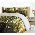 thumbnail image 5 of Ambesonne Tree House Duvet Cover Set, Hut in Idyllic Forest, 2-Calking, Yellow Green Dark Brown, 5 of 7
