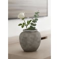 thumbnail image 3 of Serene Spaces Living 7" Gray Stone-Textured Ceramic Vase, 3 of 7