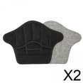 thumbnail image 1 of 2 Forros Adhesivos Para El Talón De Zapatos Para Mujeres Y Hombres, 3,94x2,87x0,28 Pulgadas, Color Negro, 1 of 8