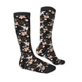 thumbnail image 4 of Lsque Lilies Flowers Printed Crew Socks Men's Women's LightWeight Thin Casual Calf Socks ,Knee High Socks,Cotton Socks, 4 of 9