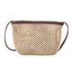thumbnail image 1 of Granjero Gordo Bolso de mano tejido y bolsas de cosméticos, bolso de mano tejido elegante de playa de verano, bolso de hombro de 6,29 x 2,16 x 5,51 pulgadas (marrón), 1 of 5