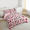thumbnail image 3 of Castle Fairy Teens Kawaii Pig Twin Comforter Sets,Cartoon Farmhouse Animal Bedding Set, 3 of 8