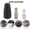thumbnail image 5 of Fyeme Pressure Washer Tips Rotating Turbo Nozzle Dirt Blaster Turbo Spray Nozzle, 5 of 8