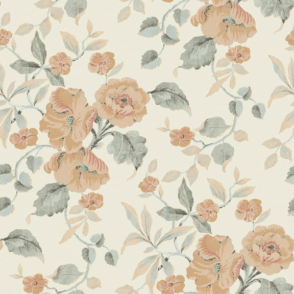 Laura Ashley Alyworth Trail Apricot Wallpaper