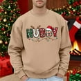 thumbnail image 1 of MHFRRA Sudadera Holgada de Manga Larga con Cuello Redondo y Estampado Informal para Hombre y Mujer Caqui, 1 of 3
