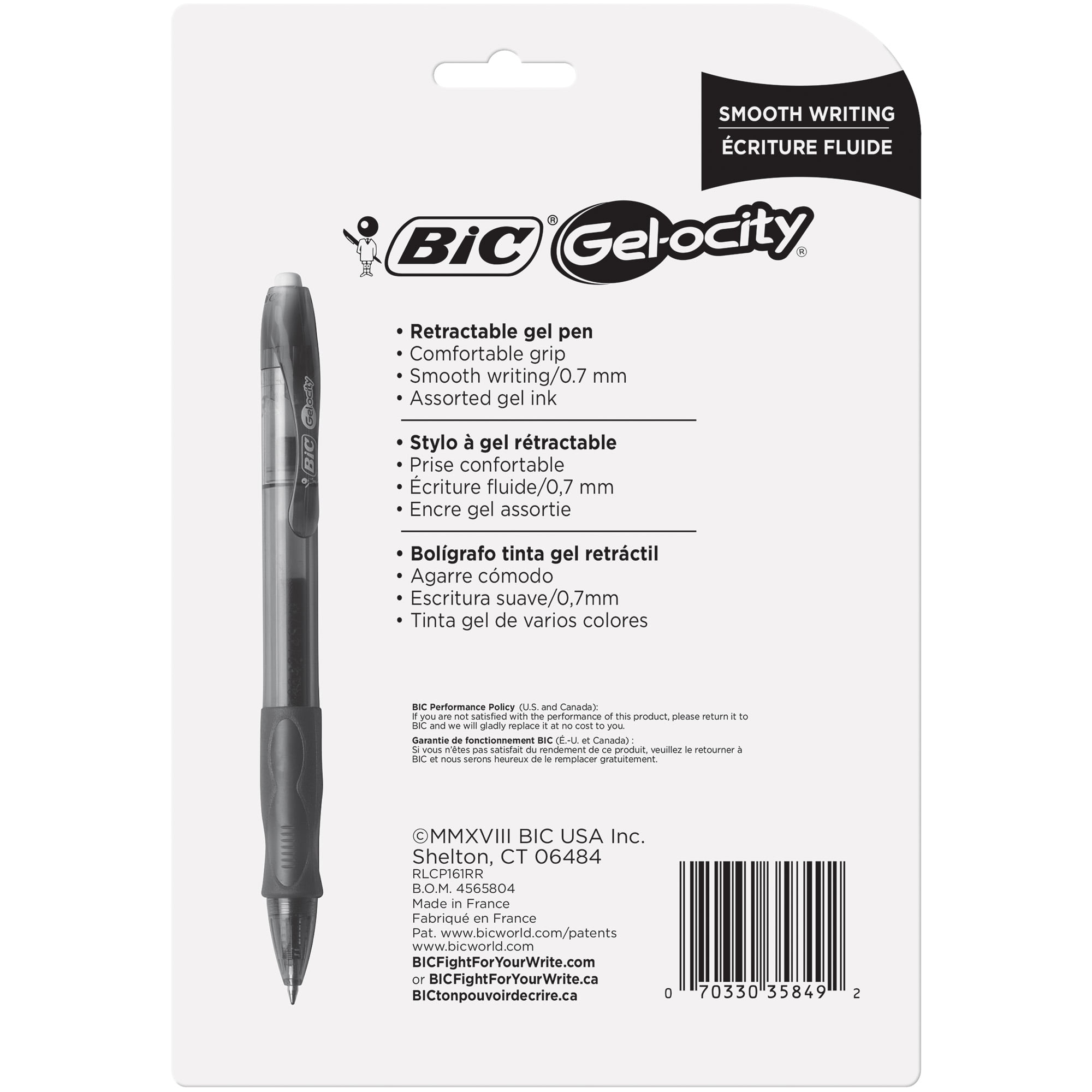 3086126600635 - PENNA BIC GELOCITY SCATTO COLORE BLU (COLORE BLU) - BIC