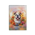 thumbnail image 2 of Welcome Spring Summer Bulldog Portrait Flower Blue Sky Travel Passport Wallet Dog Lover Gifts Idea PU Leather Passport Holder Cover - 12001, 2 of 5