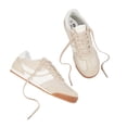 thumbnail image 5 of LUCKY STEP Retro Sneakers Thin Sole Lace up Lightweight Casual Shoes,Beige,Womens, 5 of 6