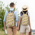 thumbnail image 6 of Lsque Pears And Flower Pattern Canvas Daypack, Durable Backpack, High-quality Versatile Backpack,Vintage Compact Backpack-Medium, 6 of 6