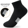 thumbnail image 6 of Ankle Socks Womens Athletic Thick Cushioned Running Hiking Low Cut 5-Pairs, 6 of 6