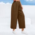 thumbnail image 2 of Zuesphe Khakis Pants for Women High Waisted Ladies Capri Pants Fashion Pants for Women Trendy Baggy Cargo Pants Women Baggy, 2 of 5