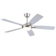 thumbnail image 4 of BayDay 52 Inch Modern Ceiling Fan with LED Lights & Remote Control, Quiet Reversible Motor, 6 Speeds, Dual Finish Wooden Blades, Black Ceiling Fan for Bedroom, Living Room, Patio, Indoor/Outdoor Use, 4 of 20