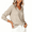 Khaki, variant on TKKCS Womens Long Sleeve Knit Sweaters- Soft Lightweight Loose Fit V Neck Pullover Casual Tops Khaki Size XL